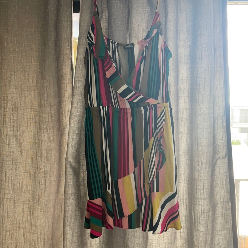 Multi color striped sundress